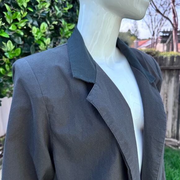 Vtg 80's Lady Van Heusen Black Long Blazer U.S.A Women's Size 11/12 - Picture 4 of 10